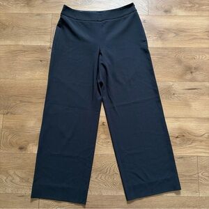Giorgio Armani Black Virgin Wool Trousers Italy Silk‎ Lined Size 44